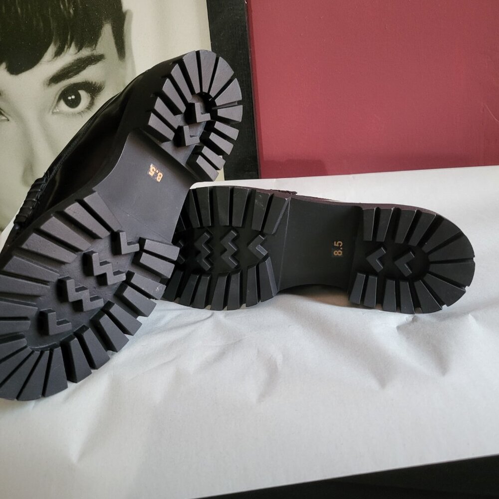 NWOT BLACK STEVE MADDEN LANGSTEN LOAFERS SZ 8.5 - Picture 8 of 8